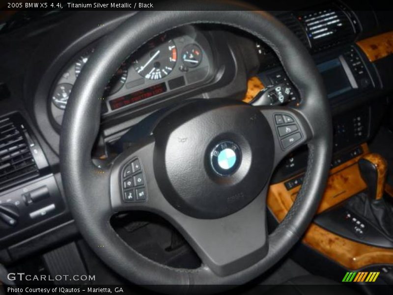 Titanium Silver Metallic / Black 2005 BMW X5 4.4i