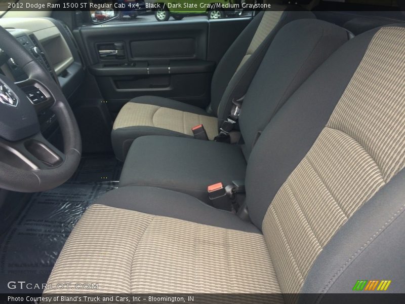 Black / Dark Slate Gray/Medium Graystone 2012 Dodge Ram 1500 ST Regular Cab 4x4