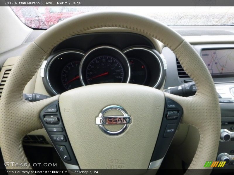 Merlot / Beige 2012 Nissan Murano SL AWD