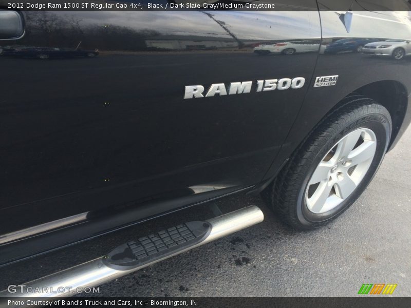 Black / Dark Slate Gray/Medium Graystone 2012 Dodge Ram 1500 ST Regular Cab 4x4