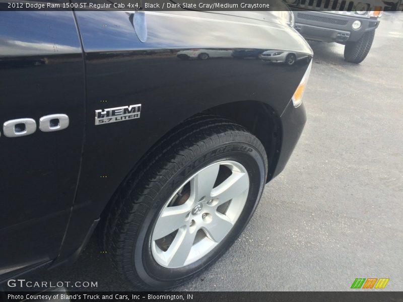 Black / Dark Slate Gray/Medium Graystone 2012 Dodge Ram 1500 ST Regular Cab 4x4
