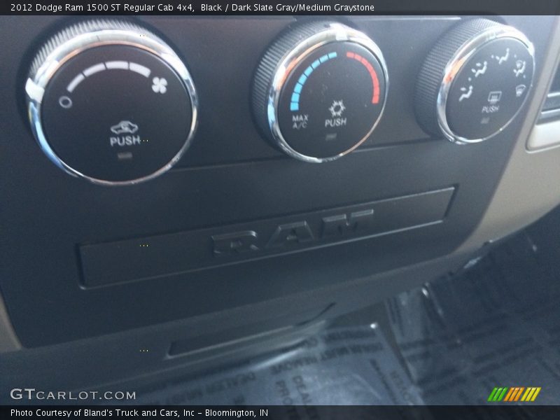 Black / Dark Slate Gray/Medium Graystone 2012 Dodge Ram 1500 ST Regular Cab 4x4