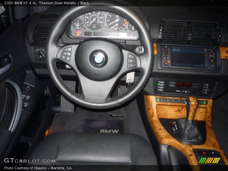Titanium Silver Metallic / Black 2005 BMW X5 4.4i
