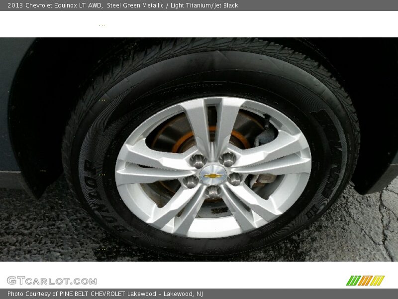 Steel Green Metallic / Light Titanium/Jet Black 2013 Chevrolet Equinox LT AWD