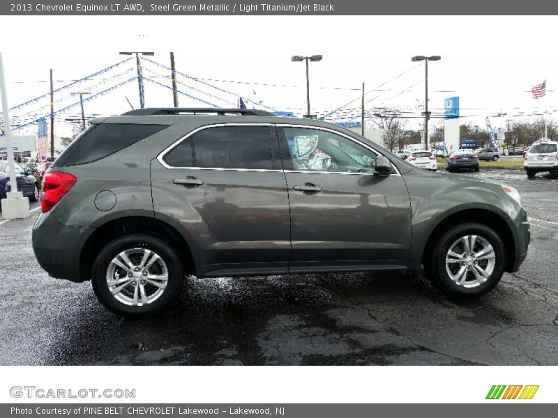 Steel Green Metallic / Light Titanium/Jet Black 2013 Chevrolet Equinox LT AWD