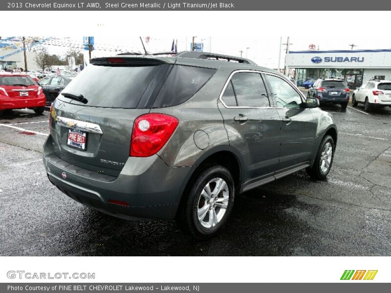 Steel Green Metallic / Light Titanium/Jet Black 2013 Chevrolet Equinox LT AWD
