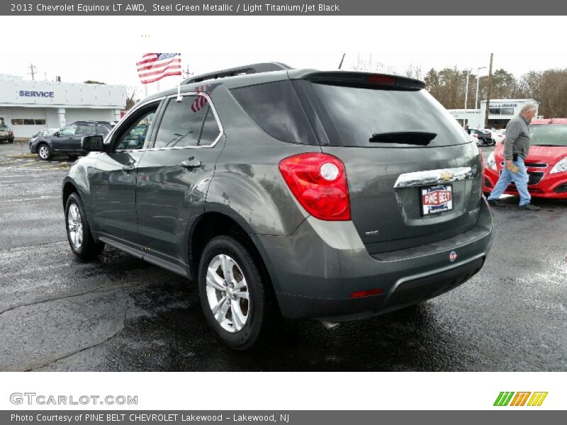 Steel Green Metallic / Light Titanium/Jet Black 2013 Chevrolet Equinox LT AWD