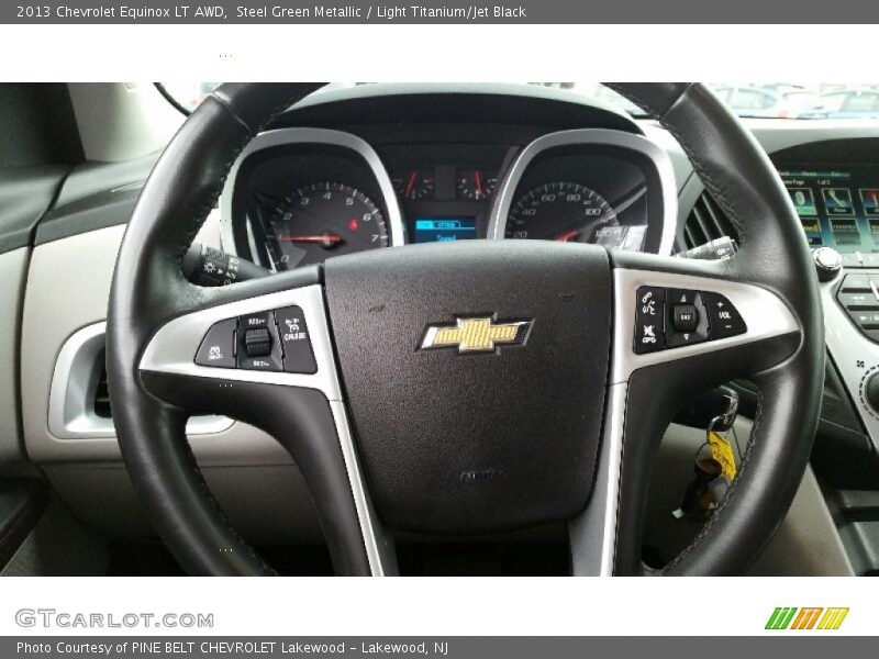 Steel Green Metallic / Light Titanium/Jet Black 2013 Chevrolet Equinox LT AWD