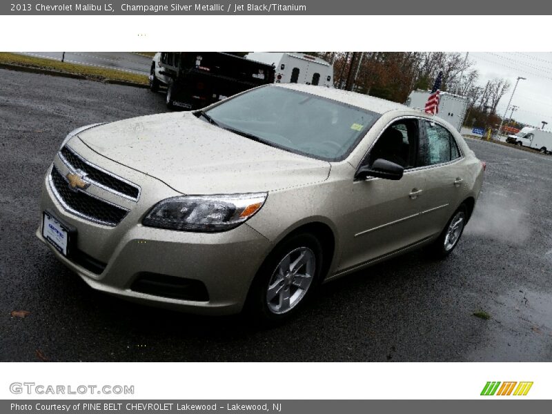 Champagne Silver Metallic / Jet Black/Titanium 2013 Chevrolet Malibu LS