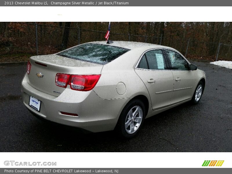 Champagne Silver Metallic / Jet Black/Titanium 2013 Chevrolet Malibu LS
