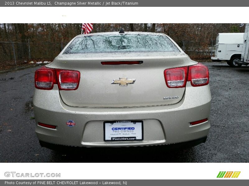 Champagne Silver Metallic / Jet Black/Titanium 2013 Chevrolet Malibu LS