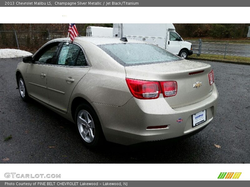 Champagne Silver Metallic / Jet Black/Titanium 2013 Chevrolet Malibu LS