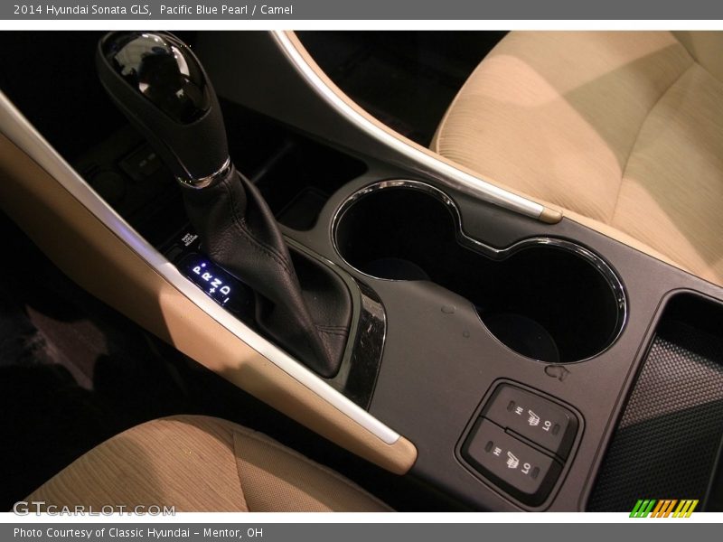 Pacific Blue Pearl / Camel 2014 Hyundai Sonata GLS