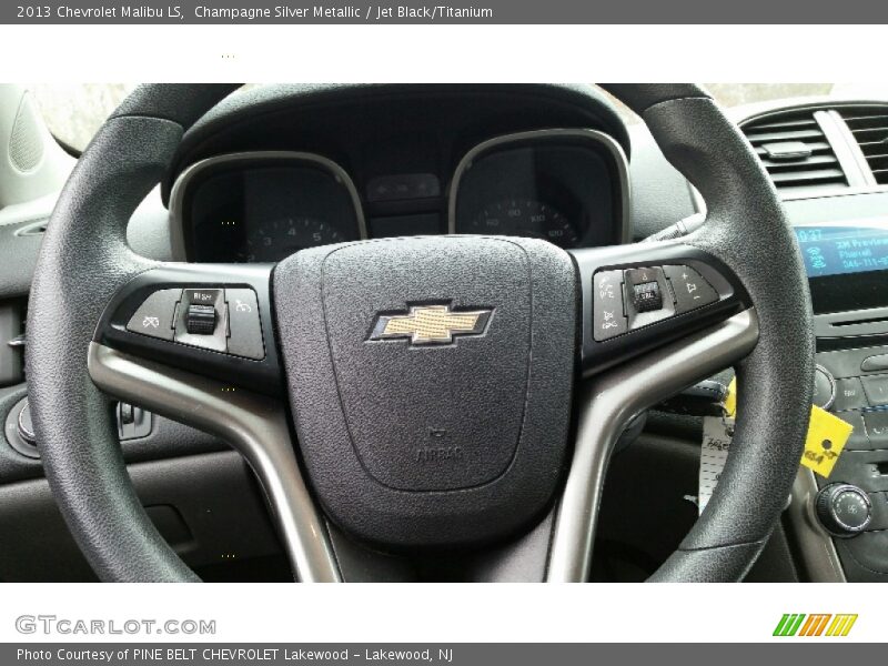 Champagne Silver Metallic / Jet Black/Titanium 2013 Chevrolet Malibu LS