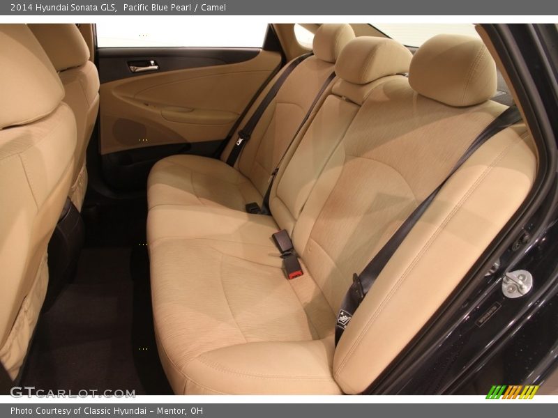 Pacific Blue Pearl / Camel 2014 Hyundai Sonata GLS