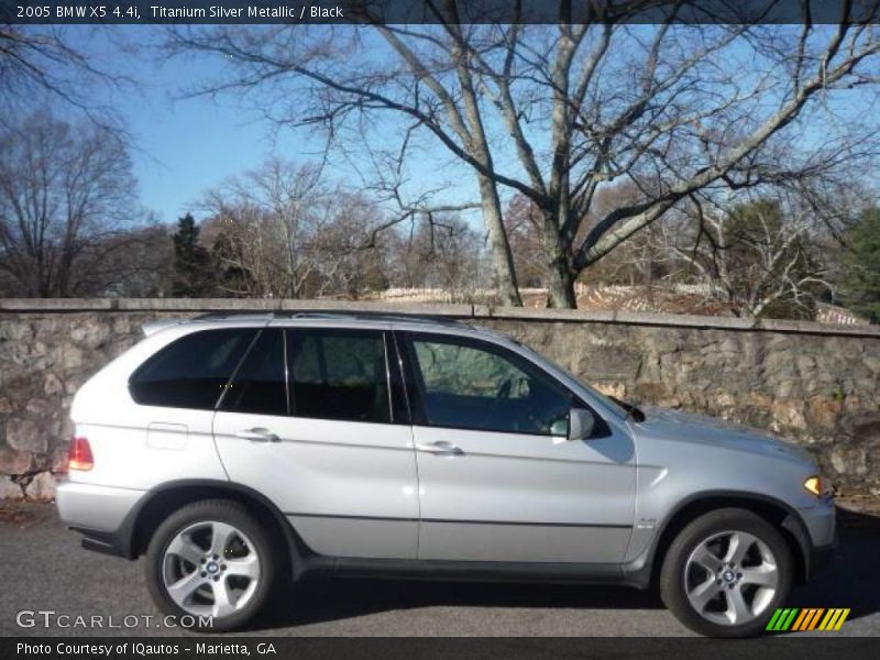 Titanium Silver Metallic / Black 2005 BMW X5 4.4i