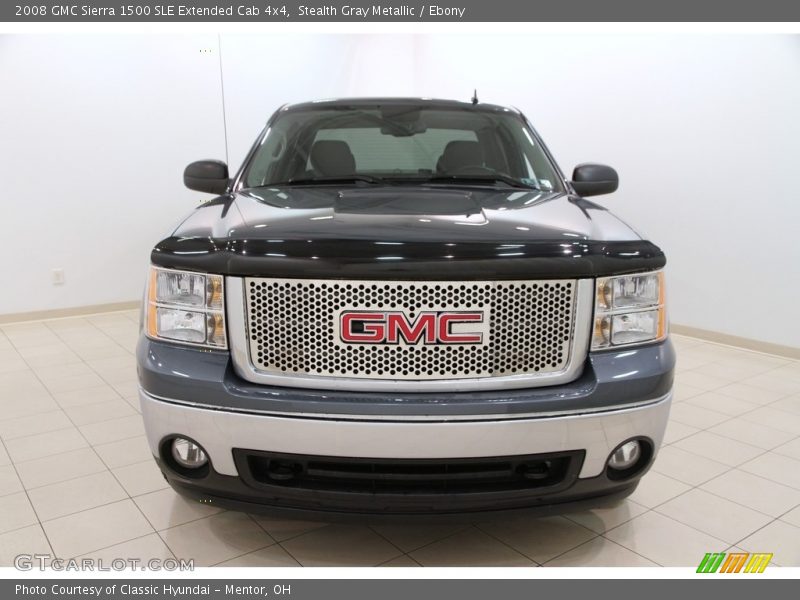 Stealth Gray Metallic / Ebony 2008 GMC Sierra 1500 SLE Extended Cab 4x4