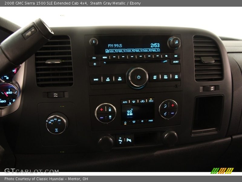 Stealth Gray Metallic / Ebony 2008 GMC Sierra 1500 SLE Extended Cab 4x4