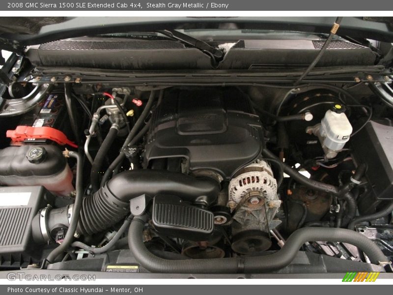Stealth Gray Metallic / Ebony 2008 GMC Sierra 1500 SLE Extended Cab 4x4