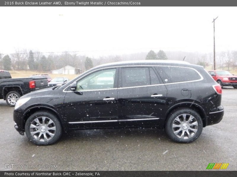 Ebony Twilight Metallic / Choccachino/Cocoa 2016 Buick Enclave Leather AWD