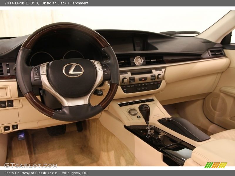 Obsidian Black / Parchment 2014 Lexus ES 350