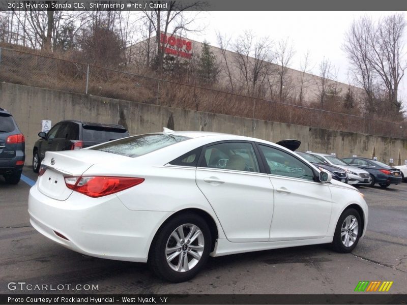 Shimmering White / Camel 2013 Hyundai Sonata GLS