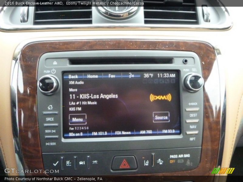 Ebony Twilight Metallic / Choccachino/Cocoa 2016 Buick Enclave Leather AWD