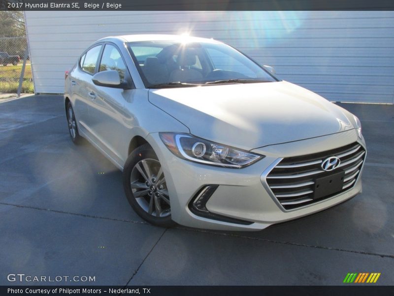 Beige / Beige 2017 Hyundai Elantra SE