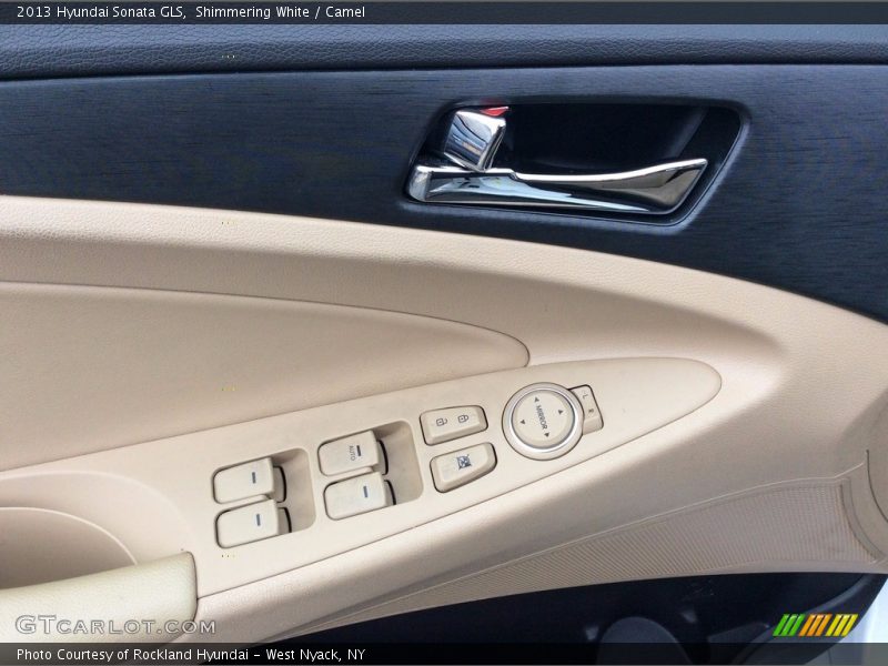 Shimmering White / Camel 2013 Hyundai Sonata GLS