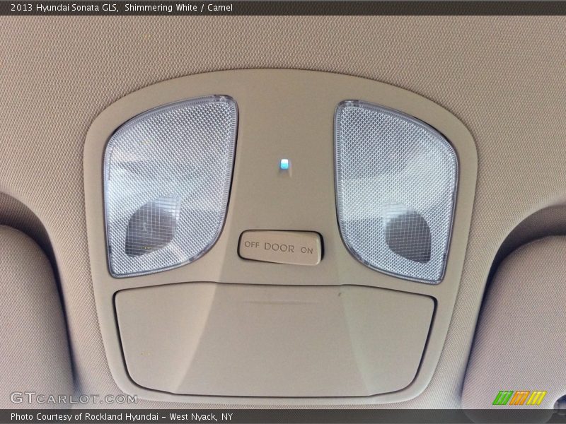 Shimmering White / Camel 2013 Hyundai Sonata GLS