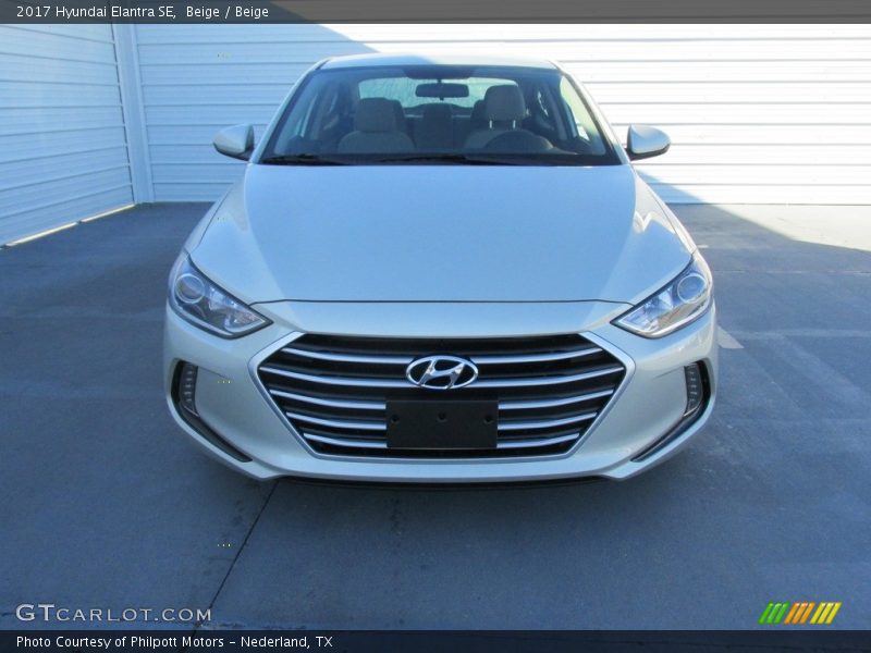 Beige / Beige 2017 Hyundai Elantra SE
