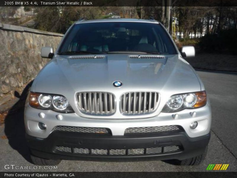 Titanium Silver Metallic / Black 2005 BMW X5 4.4i