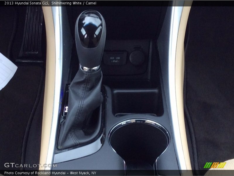 Shimmering White / Camel 2013 Hyundai Sonata GLS