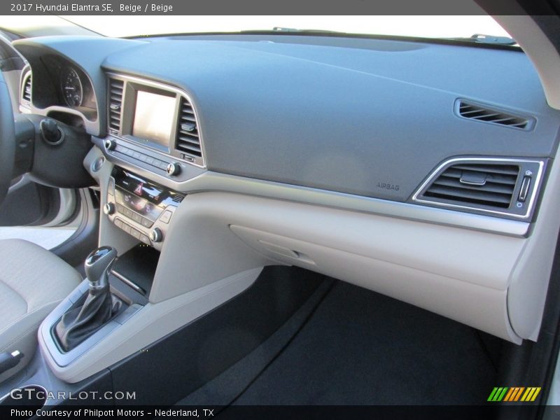 Beige / Beige 2017 Hyundai Elantra SE