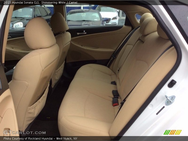 Shimmering White / Camel 2013 Hyundai Sonata GLS