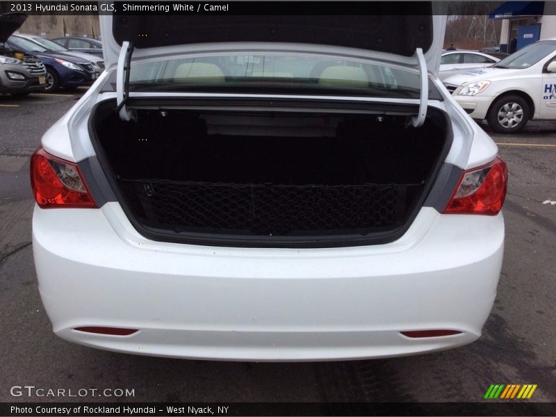 Shimmering White / Camel 2013 Hyundai Sonata GLS