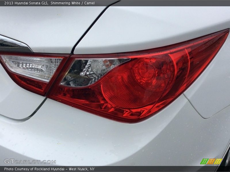 Shimmering White / Camel 2013 Hyundai Sonata GLS