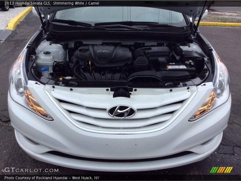 Shimmering White / Camel 2013 Hyundai Sonata GLS