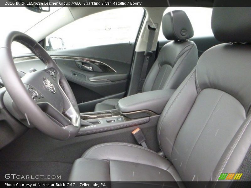 Sparkling Silver Metallic / Ebony 2016 Buick LaCrosse Leather Group AWD