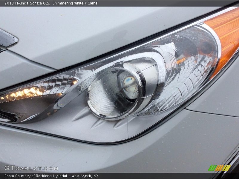 Shimmering White / Camel 2013 Hyundai Sonata GLS