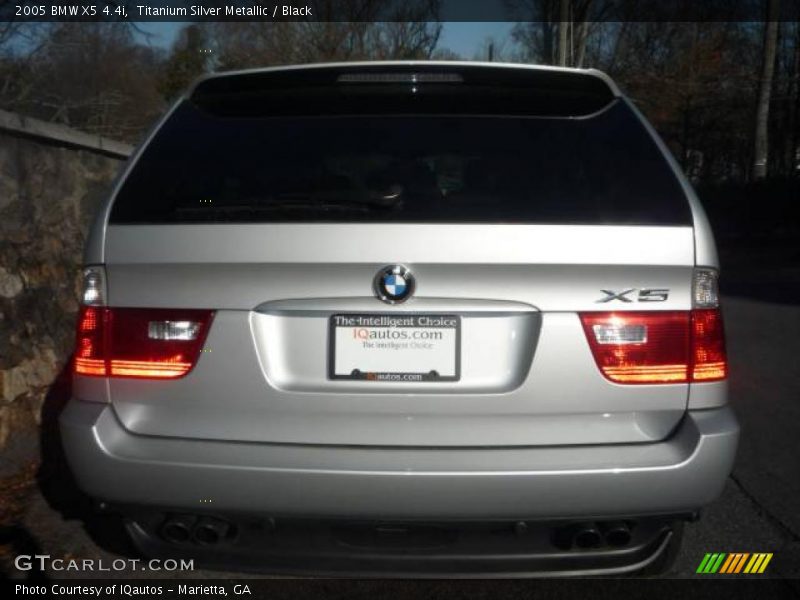 Titanium Silver Metallic / Black 2005 BMW X5 4.4i