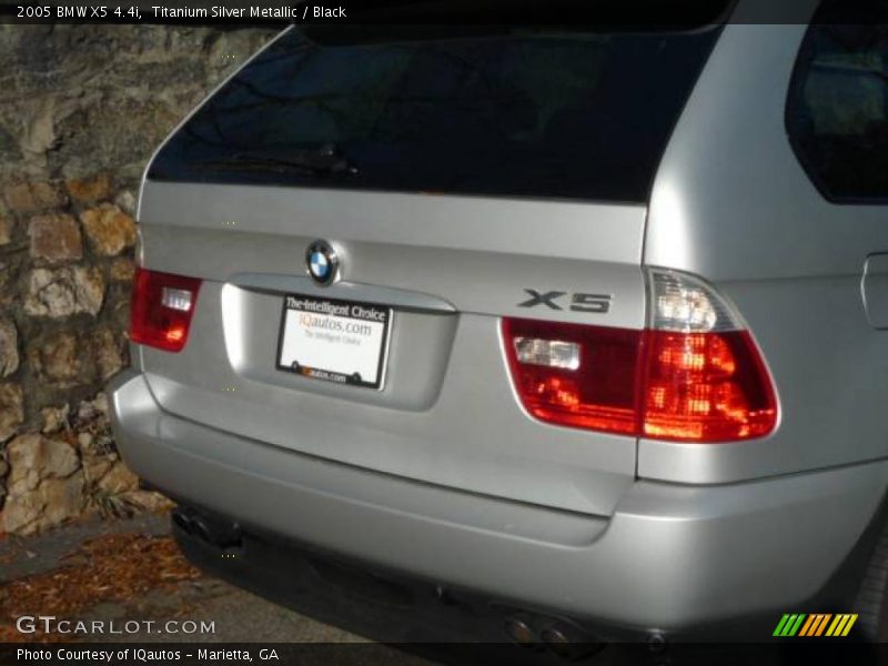 Titanium Silver Metallic / Black 2005 BMW X5 4.4i