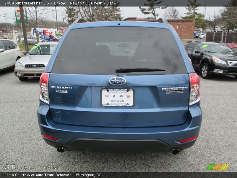 Newport Blue Pearl / Black 2009 Subaru Forester 2.5 X Limited