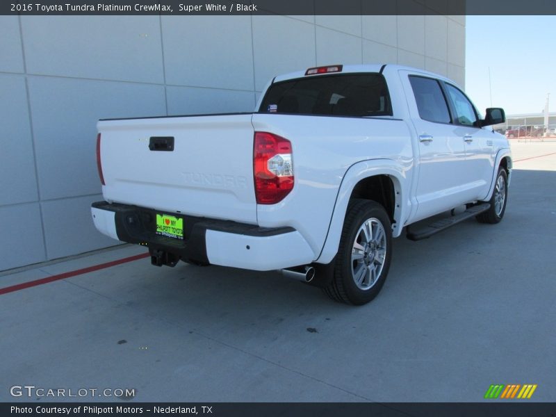 Super White / Black 2016 Toyota Tundra Platinum CrewMax