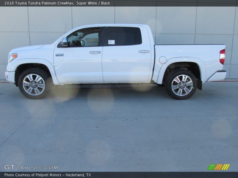 Super White / Black 2016 Toyota Tundra Platinum CrewMax