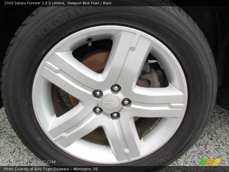 Newport Blue Pearl / Black 2009 Subaru Forester 2.5 X Limited
