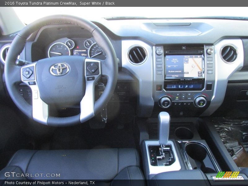 Super White / Black 2016 Toyota Tundra Platinum CrewMax
