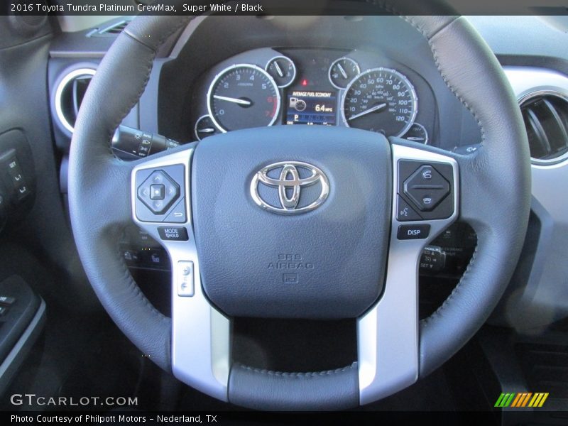 Super White / Black 2016 Toyota Tundra Platinum CrewMax