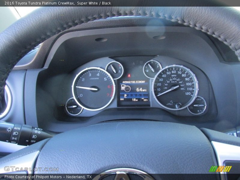 Super White / Black 2016 Toyota Tundra Platinum CrewMax