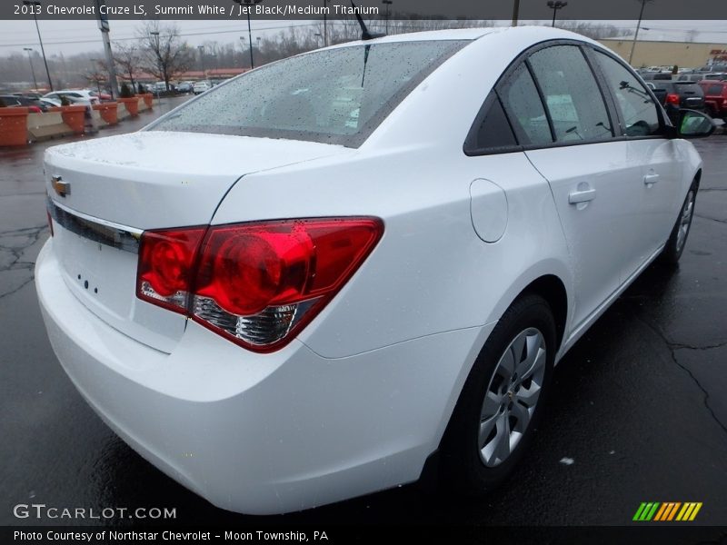 Summit White / Jet Black/Medium Titanium 2013 Chevrolet Cruze LS